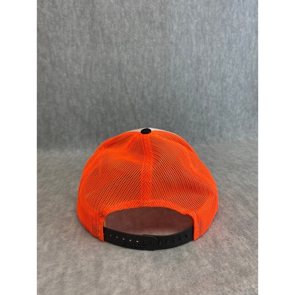 Nantahala Outdoor Center Trucker Hat Mesh Orange White Black NOC Cap Snapback - Picture 3 of 6